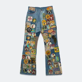 12.5oz Denim 5P RAT Flare Pants (ZEPHYROS INSANE Remake) - Pro