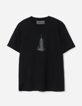 1384 Bonsai Temple T-Shirt Black