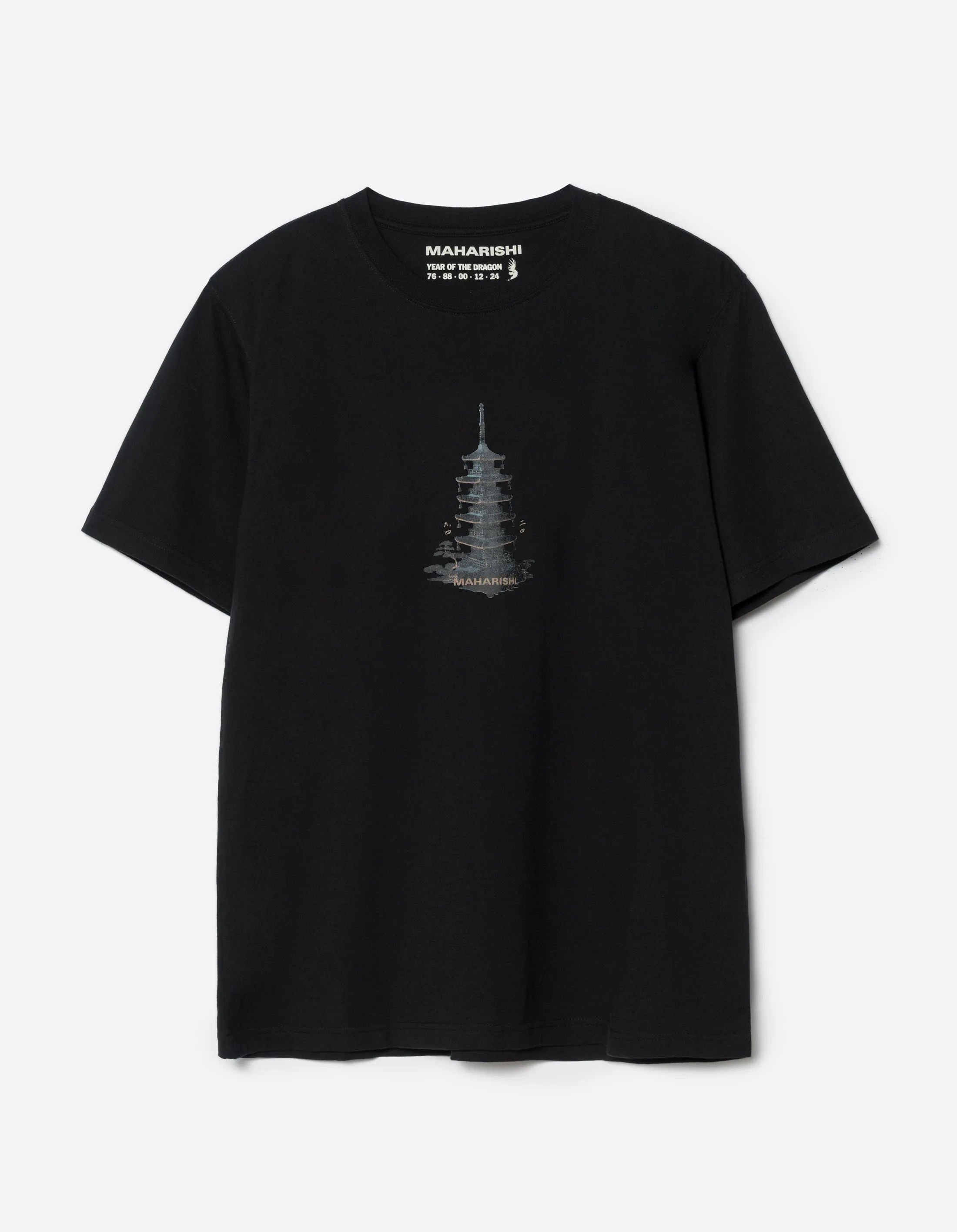 1384 Bonsai Temple T-Shirt Black