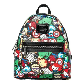 707 Street Exclusive - Marvel Avengers Chibi Allover Print Mini Backpack