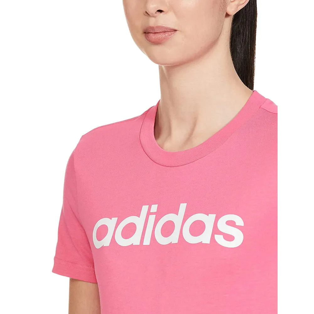 Adidas Women's Linear Tee (Pulmarg/White)