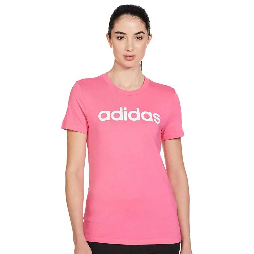 Adidas Women's Linear Tee (Pulmarg/White)