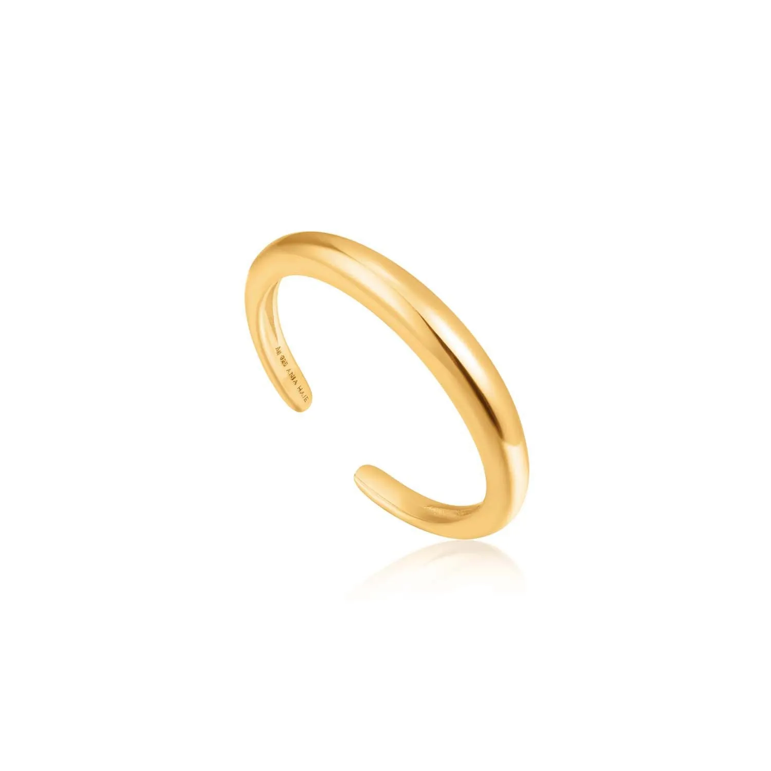 Ania Haie Luxe Band Adjustable Ring - Gold