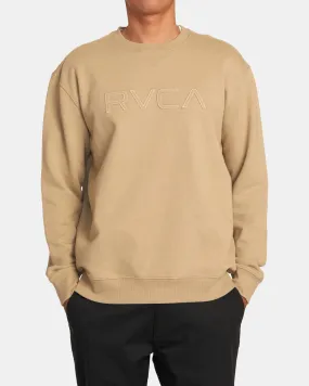 Big RVCA Stitched Sweatshirt - Khaki