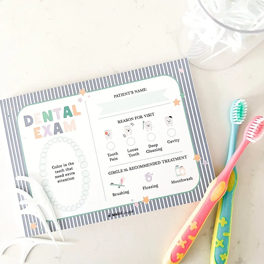 Dentist Pretend Play Notepad