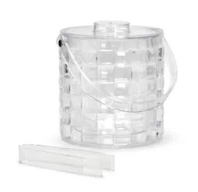 Double Wall Ice Bucket w/ Tongs