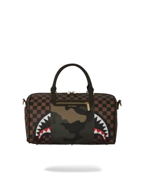 EXTERIOR GOLD ZIP POCKET SHARKS IN PARIS MINI DUFFLE