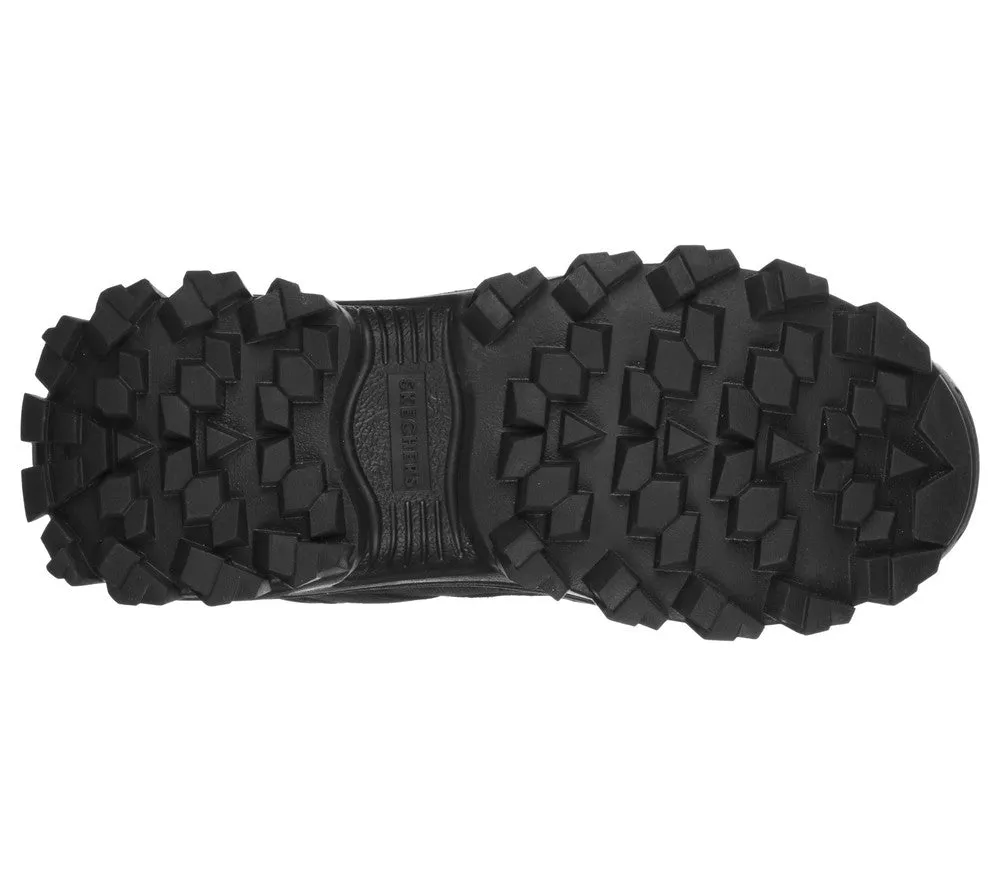 Ghete sport, dama, SKECHERS Hi Ryze Gawkers Street Blox-Block, 155260-BBK negru, piele naturala