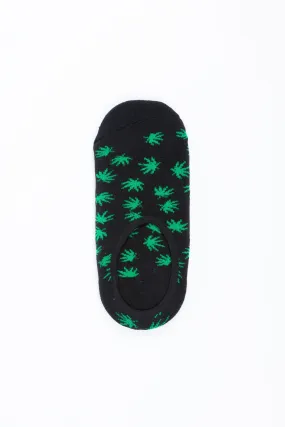 Guys Canabis Print Liner Socks