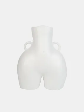 LOVE HANDLES VASE WHITE