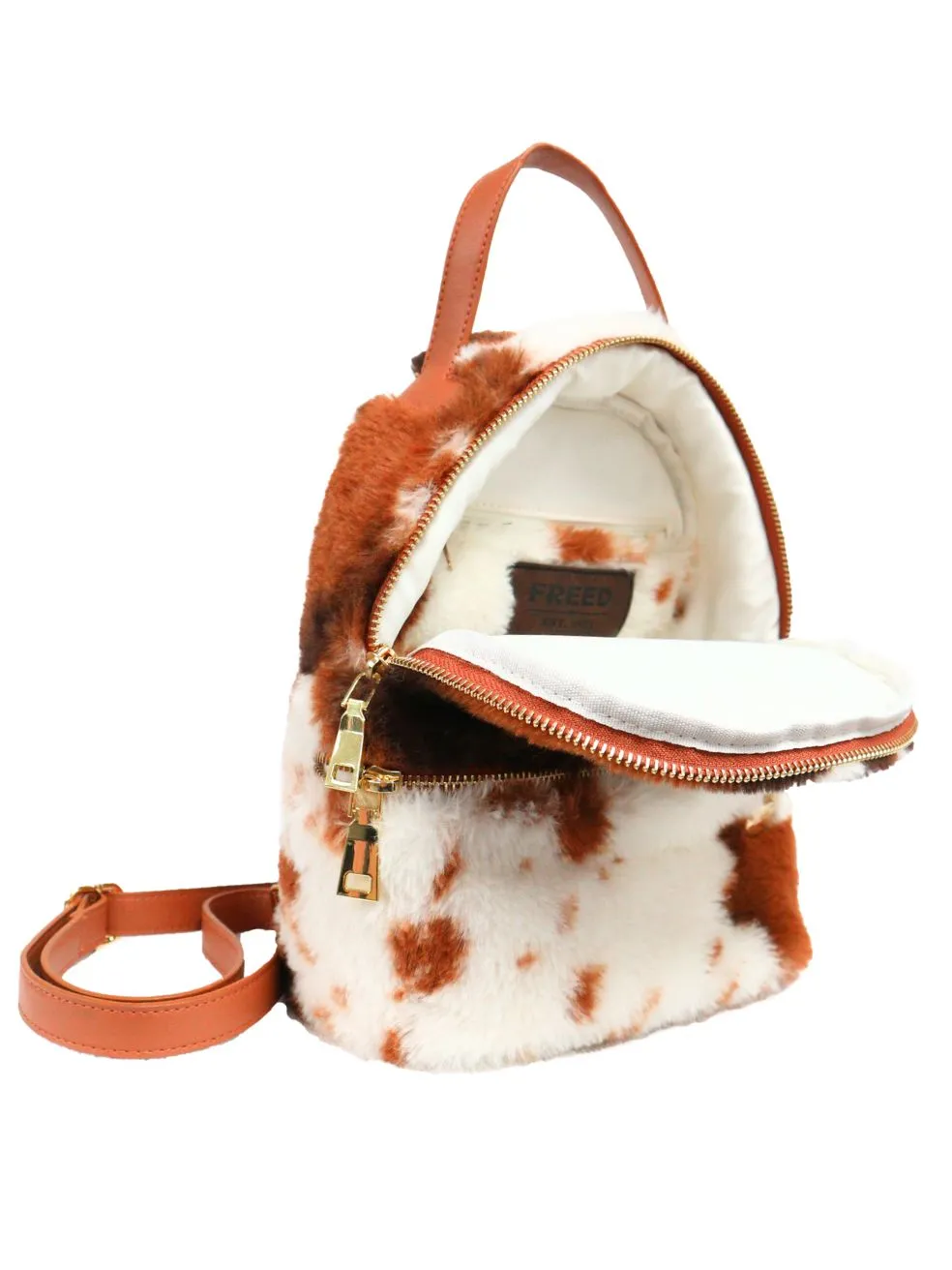 MINI BACKPACK - BROWN COW