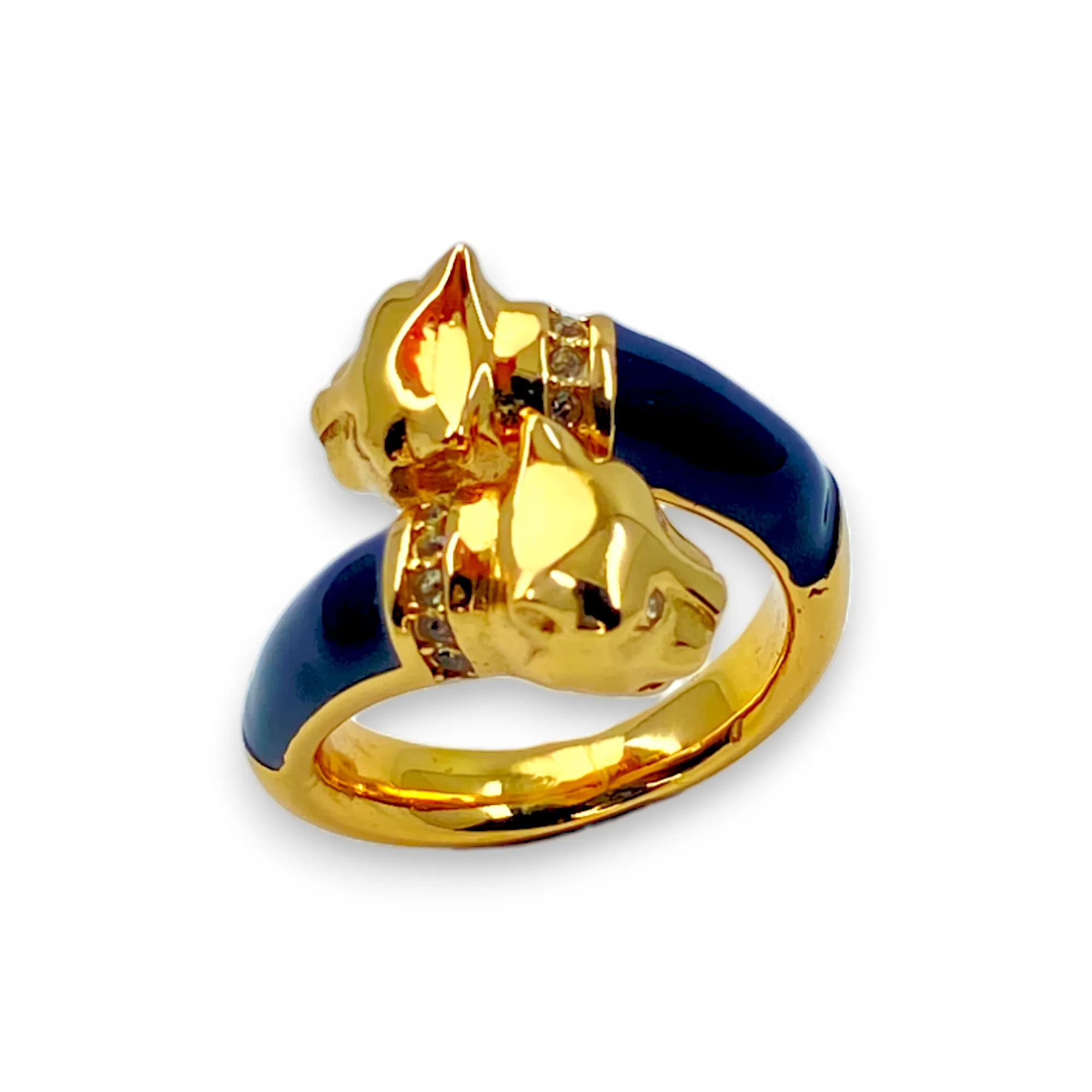 PANTHER RING CONTRARIE BLACK.