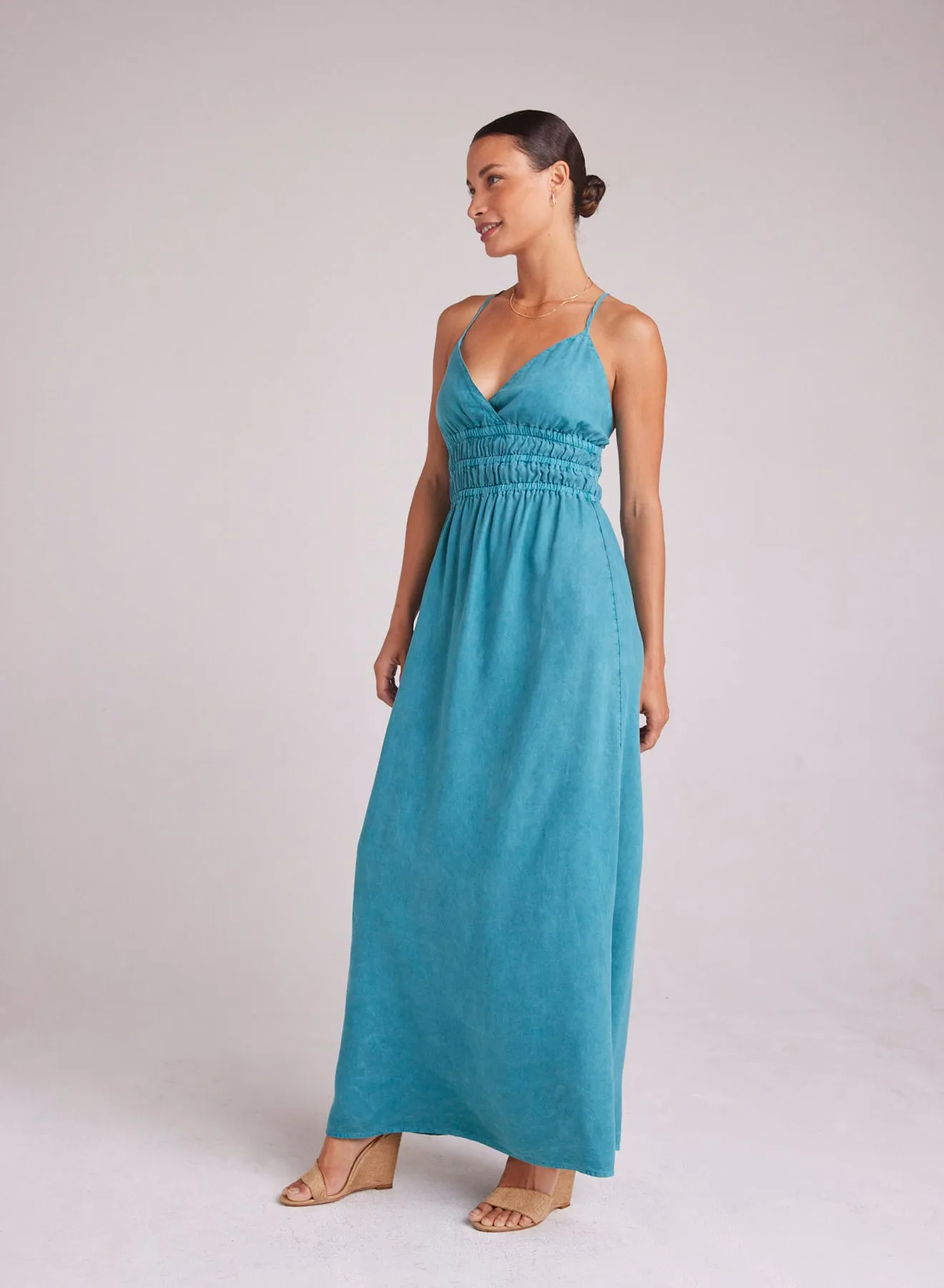 Smocked Cami Maxi Dress - Deep Azure