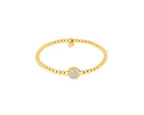 Stirata .55 CT 18kt Gold Stretch Bracelet