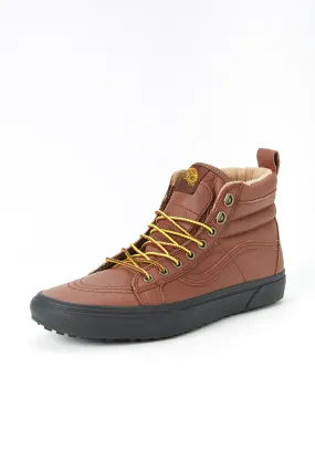 Vans Guys Sk8-Hi Matte Brown Winter Shoes