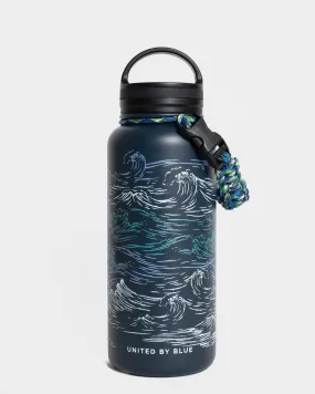 Waves 32 oz. Insulated Steel Water Bottle